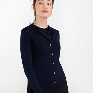 NWT Brooks Brothers Navy Merino Cardigan